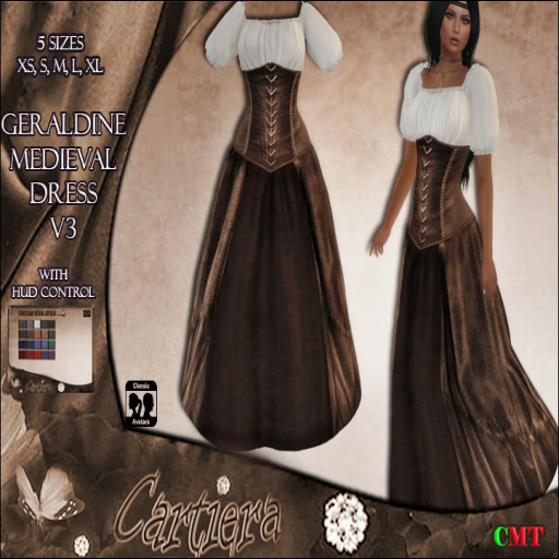 Geraldine Medieval Dress V3