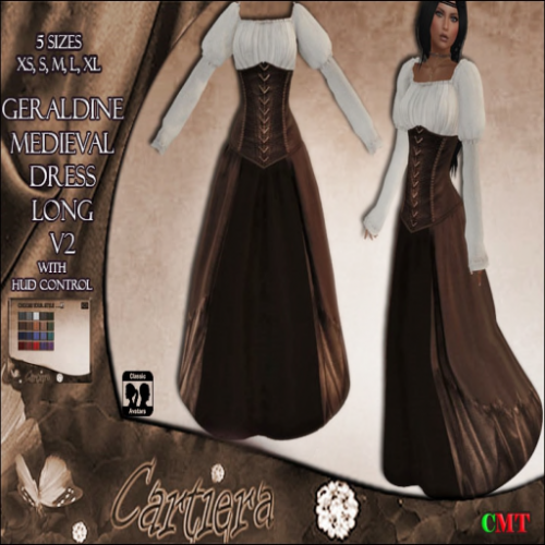 Geraldine Medieval Dress long V2